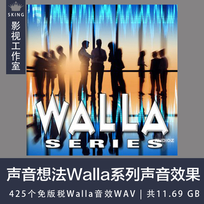 声音想法Walla系列声音效果WAV 425个免版税Walla音效