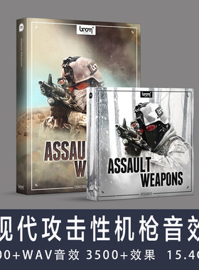 音效：Assault Weapons 现代机枪攻击武器音效 影视素材