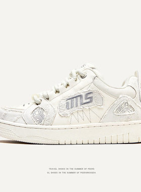 新中式国风设计款潮鞋情侣款休闲百搭厚底增高耐磨韩版面包鞋