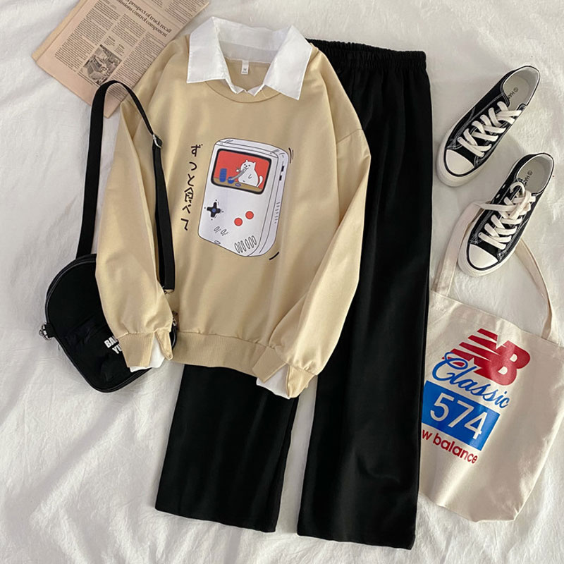 套装少女2021年春秋装新款初中高中学生韩版休闲宽松运动装两件套在类目 女装/女士精品, 套装/学生校服/工作制服, 休闲运动套装中 - 来自Buy2taobao.com提供专业的淘宝代购服务