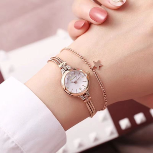 女士链式手表品质腕表防水数字手表女气质高颜值手链款ins教