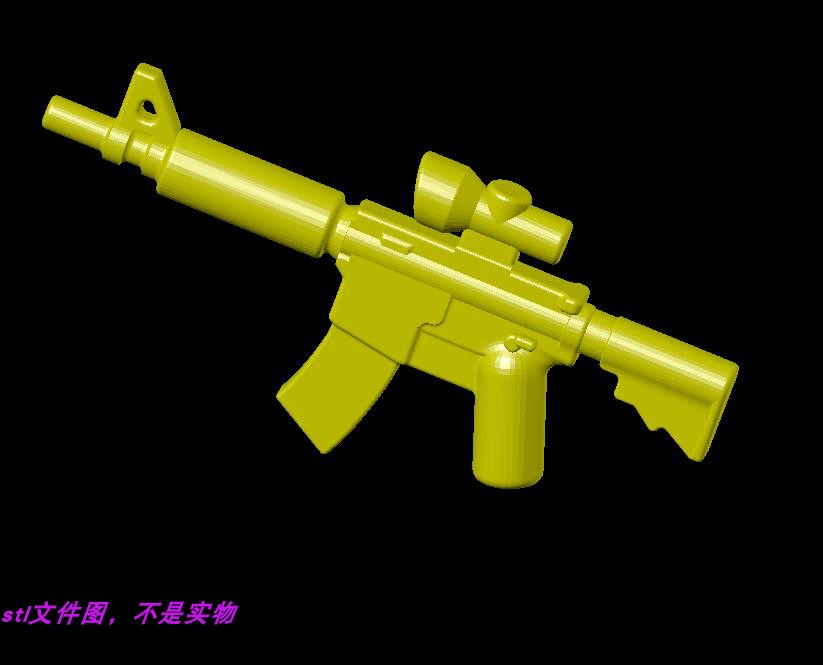 步枪武器玩具手枪狙击枪火箭炮冲锋枪三维立体stl文件图3D打印图