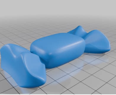 糖果万圣节糖三维立体图圆雕图纸stl文件雕刻机3D打印模型素材