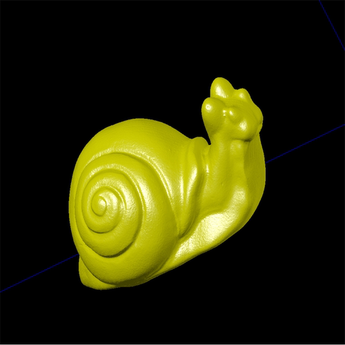 蜗牛动物卡通三维立体图圆雕图纸stl文件雕刻机3D打印模型素材