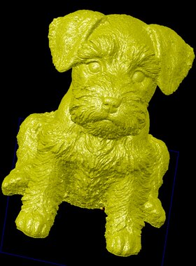 雪瑞纳狗动物宠物三维立体雕图纸stl文件雕刻机3D打印模型素材
