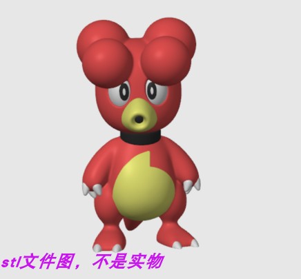 鸭嘴宝宝 宝可梦神奇宝贝口袋妖怪手办玩具三维立体stl文件3d打印