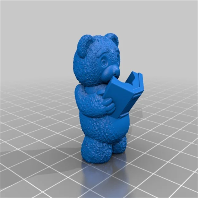 熊书艺术动物宠物手办动画三维立体图stl文件雕刻3d打印模型素材