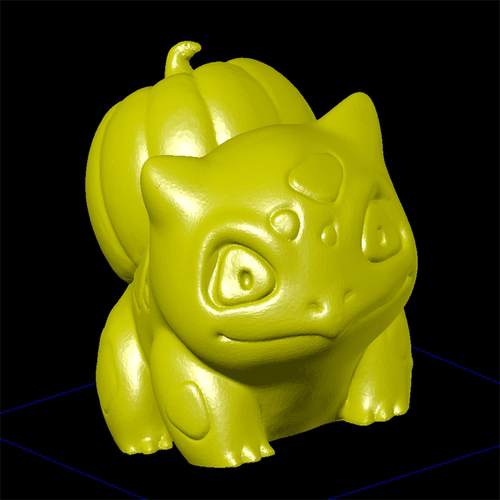 妙蛙南瓜脸宝可梦神奇宝贝动漫三维立体图圆雕图纸stl文件机3d打