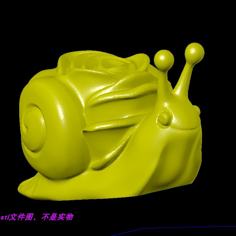 生命源玫瑰花蜗牛动物宠物三维立体stl文件雕刻机3D打印模型素材