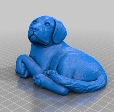 狗犬动物宠物摆件生肖三维立体图stl文件雕刻机3d打印模型素材