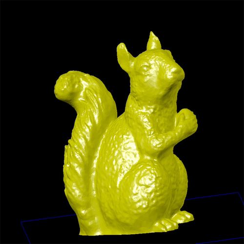 松鼠卡通动漫三维立体图圆雕图纸stl文件雕刻机3D打印模型素材