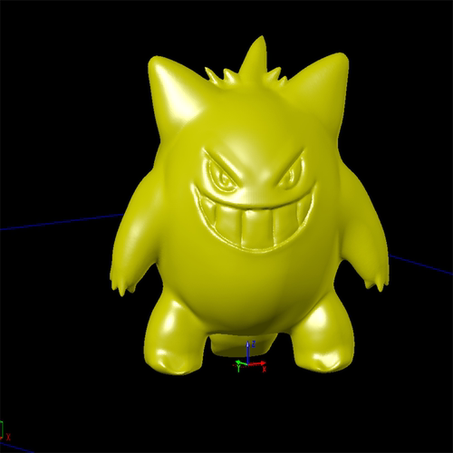 耿鬼宝可梦神奇宝贝动漫三维立体stl文件雕刻机3D打印模型素材