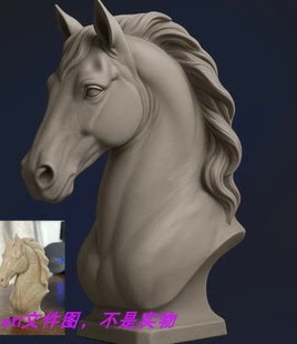 马偷动物卡通三维立体图圆雕图纸stl文件雕刻机3D打印模型素材