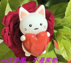 兔子爱心复活节动物宠物卡通手办三维立体兔stl文件图3D打印模型