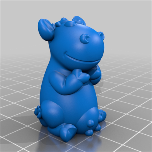 奶牛母牛卡通动画动漫三维立体图圆雕图stl文件雕刻机3d打印模型