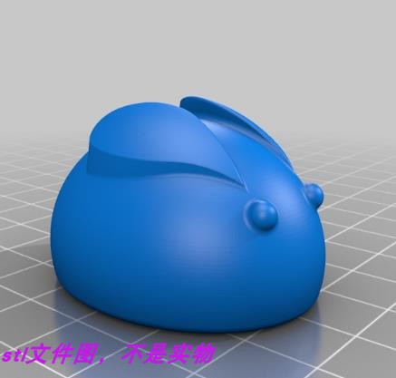 趴趴兔动物宠物生肖动漫三维立体图stl文件雕刻机3D打印模型素材