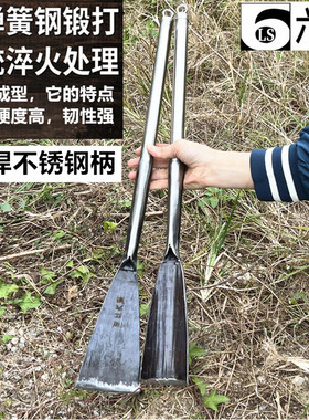 园林锹挖树铲挖树锹花锹手工钢锹弹簧钢锹挖锄起苗器铁锹挖掘工具