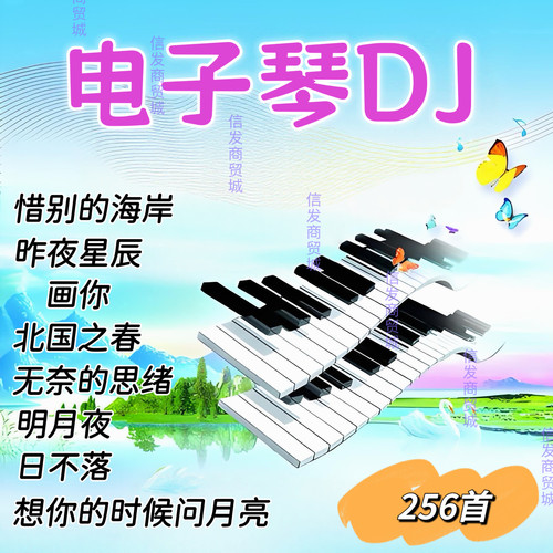 电子琴DJ纯音乐重低音环绕抖音流行适用插卡音箱MP3U盘内存卡TF卡