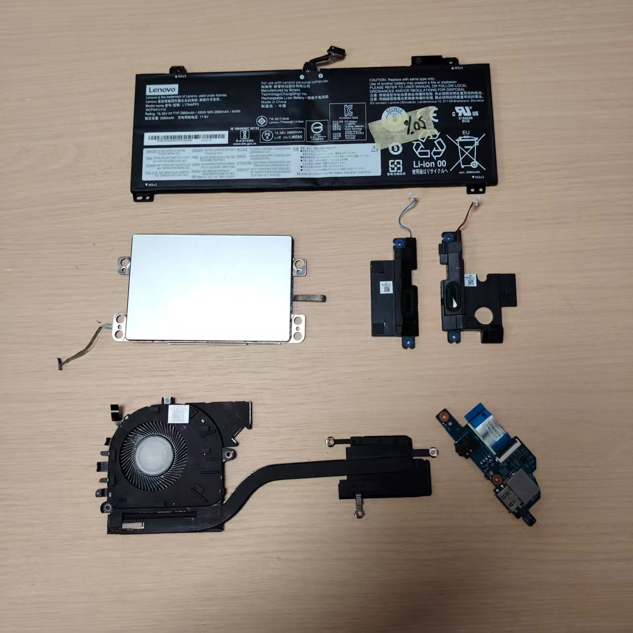 联想小新AIR 13IML IWL S530-13IML IWL 风扇 电池 触摸板USB小板