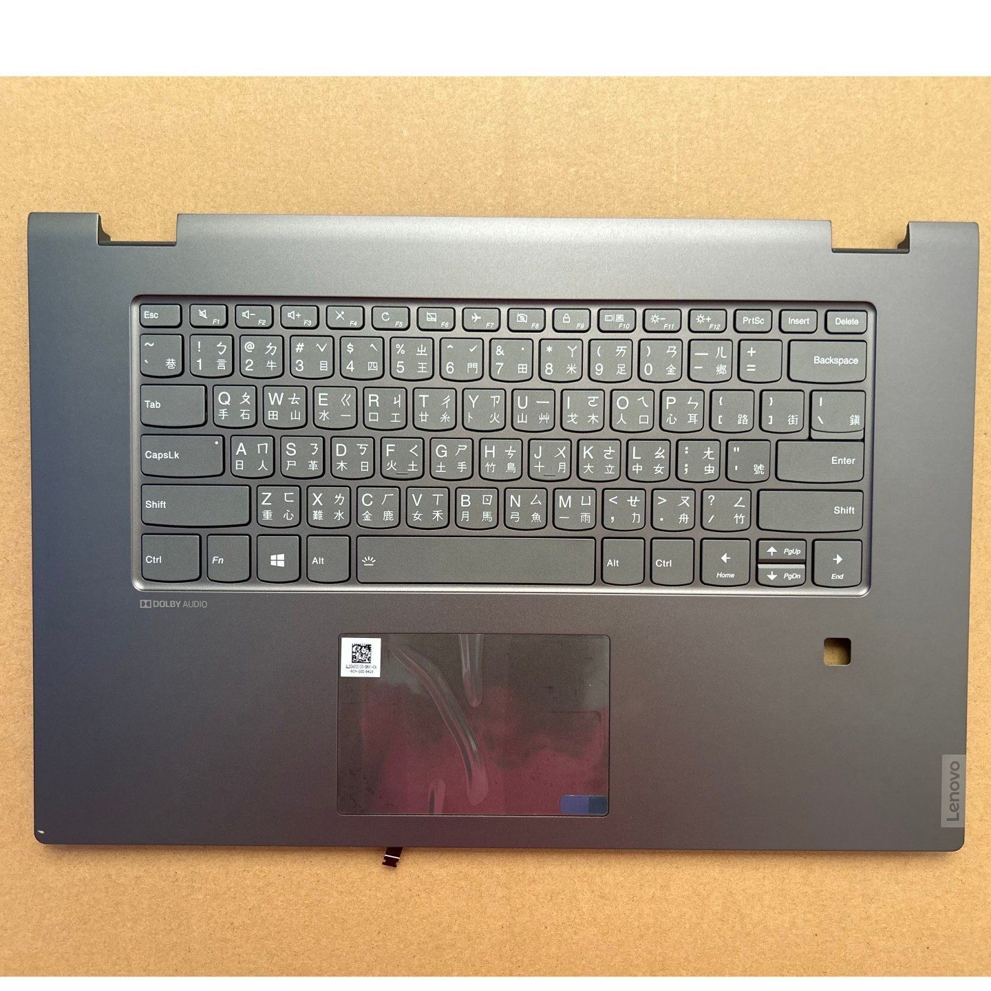 联想 ideapad C340-15 IML IIL C壳键盘 指纹孔 黑色繁体 触摸板