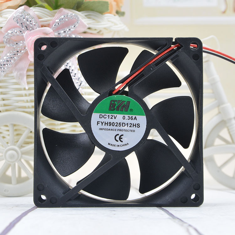 全新FYH 9cm 12v 0.36A 9225 FYH9025D12HS 电脑机箱 主板cpu风扇