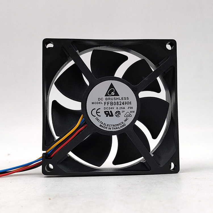 DELTA  FFB0824HH 24V0.25A 8025 8厘米变频器4线PWM调速风扇