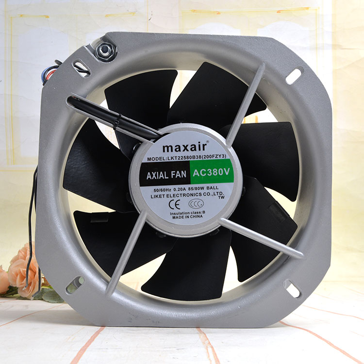 maxair LKT22580B38 200FZY3 22580 380v 22CM 机柜通风 散热风机