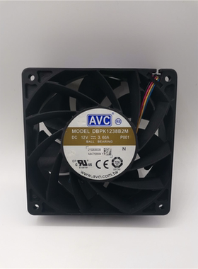 DBPK1238B2M 12V 3.60A 12038 12CM高转速暴力变频器散热风扇