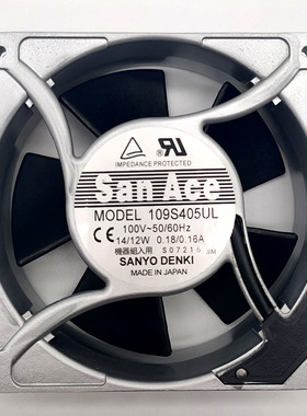 12038100V14/12W 109S405UL12cm金属框进口散热风扇
