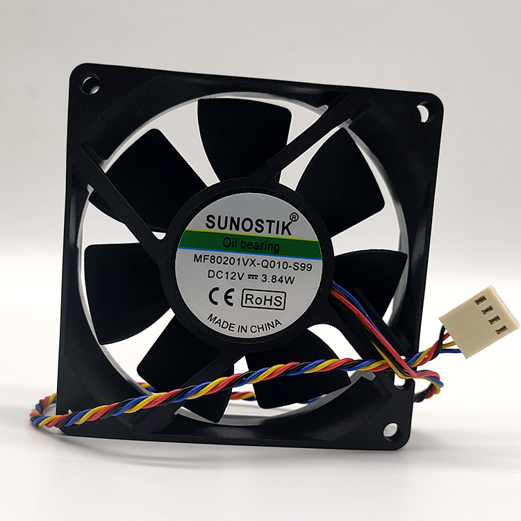 MF80201VX-Q010-S99 8020 12V3.84W 8CM4线戴尔主板CPU风扇