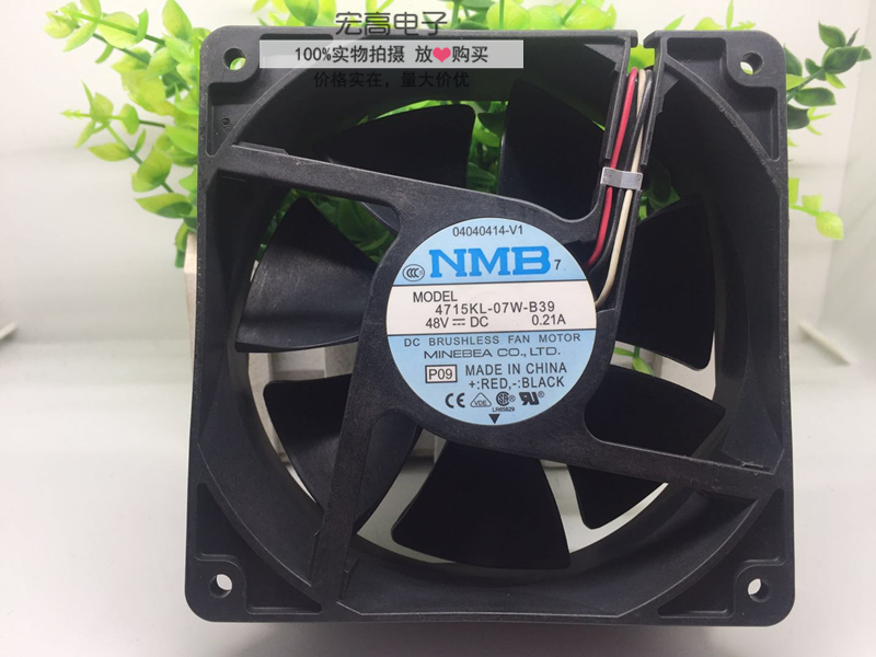 4715KL-07W-B39 原装美培亚NMB 48V 0.21A 120*120*38 服务器风扇