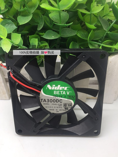 原装日本 Nidec TA300DC H34612-55 8015 12V 0.18A 8CM 散热风扇