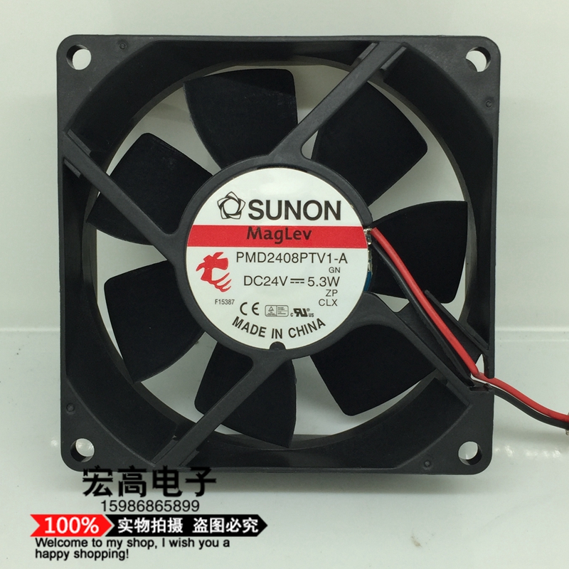 原装SUNON建准 8025 PMD2408PTV1-A 24V 5.3W变频器工控散热风扇
