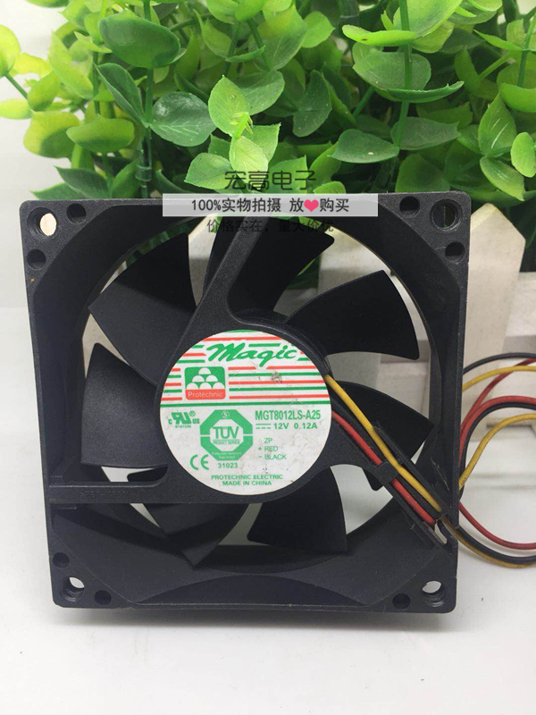 Protechnic MAQIC MGT8012LS-A25 12V 0.12A 8CM 8025 风扇