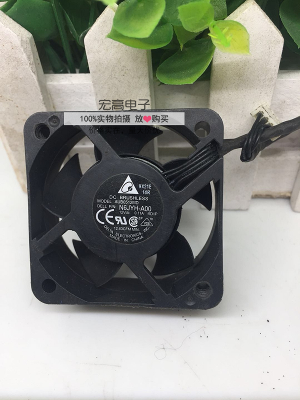 原装台达 DELL P/N:N6JYH-A00 AUB0512MD 12V 0.11A 散热风扇