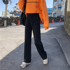 Small video of spring new wide legged pants women's loose pants, trousers, straight pants, casual pants