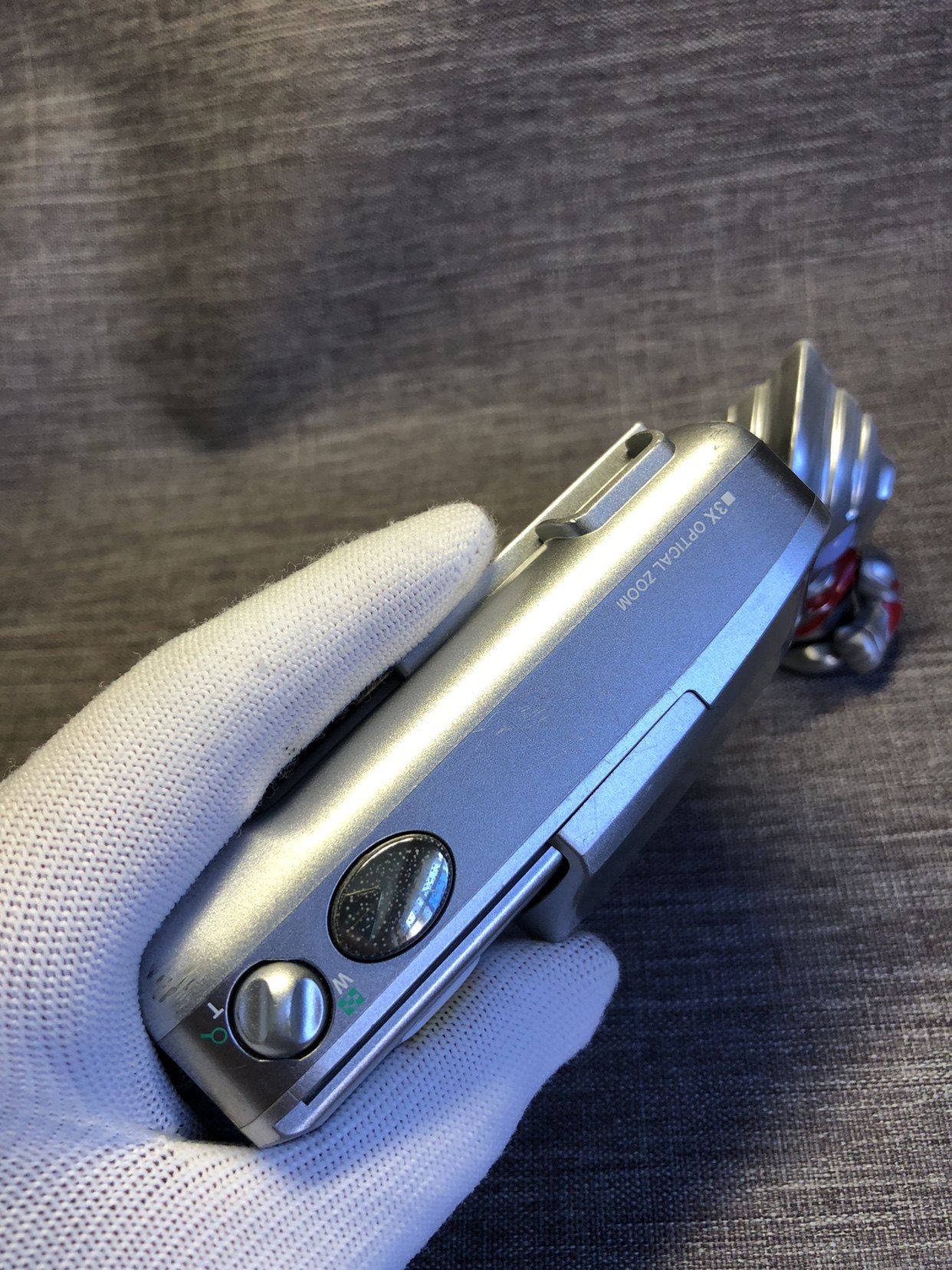 OLYMPUS奥林巴斯camedia c-350zoom银色滑盖开机CCD数码相机
