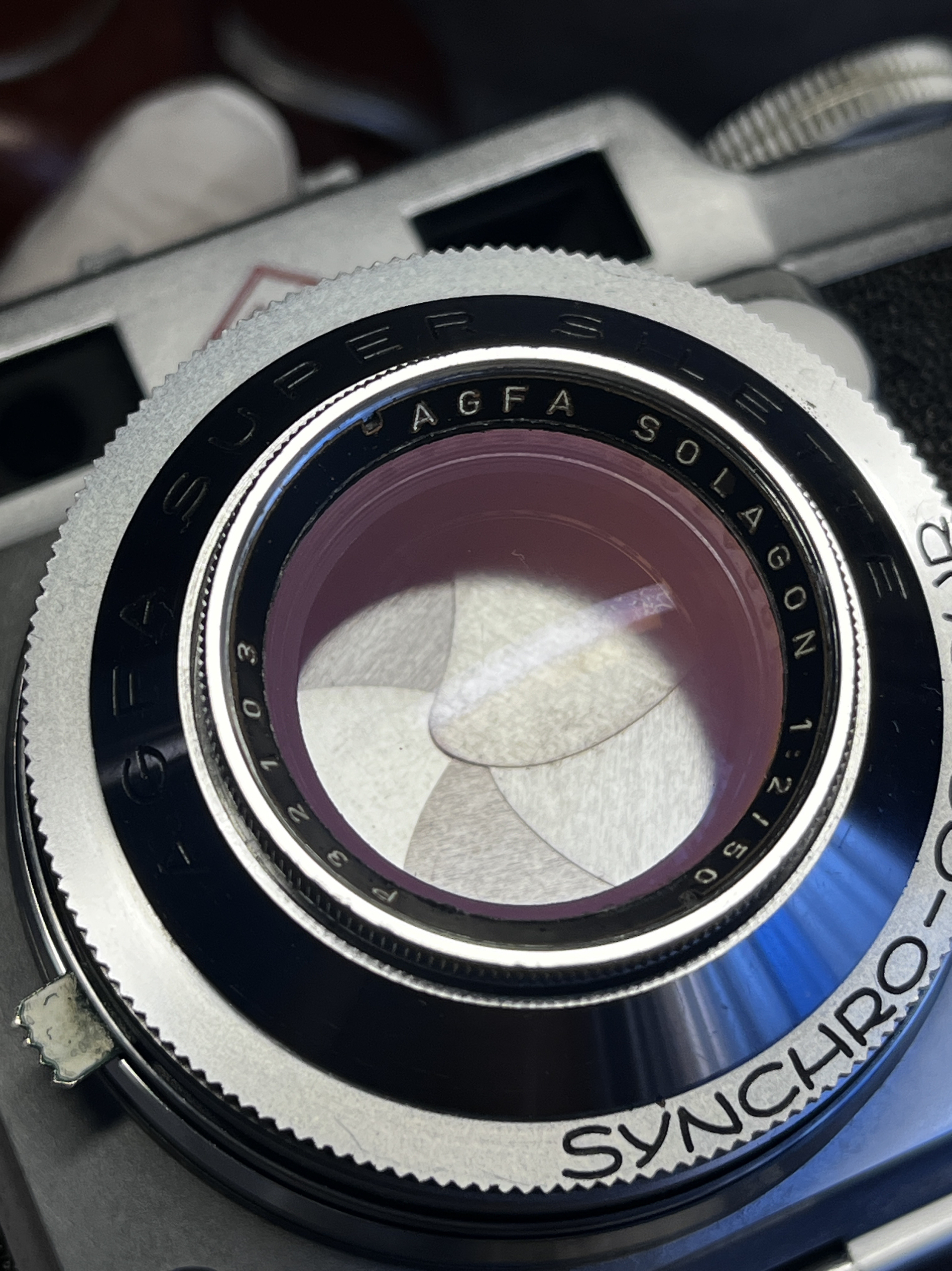 agfa爱克发super silete 黑色135金属定焦镜头旁轴相机成色新