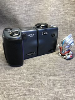 nikon尼亢coolpix990 CCD胶片感数码旋转相机成色新功能好怀旧