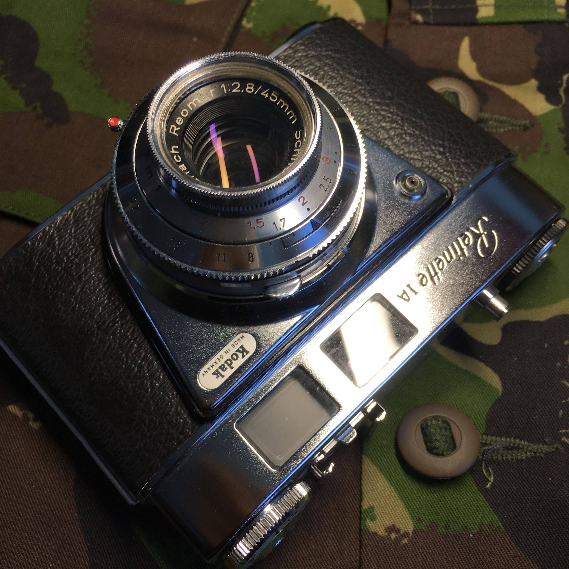 柯达kodak retinette ia 135胶卷胶片菲林中古复古金属旁轴成色新