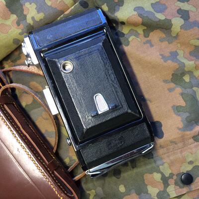 蔡司zeiss ikon 折叠大画幅相机 黑漆纯铜机身性感漏铜编号210