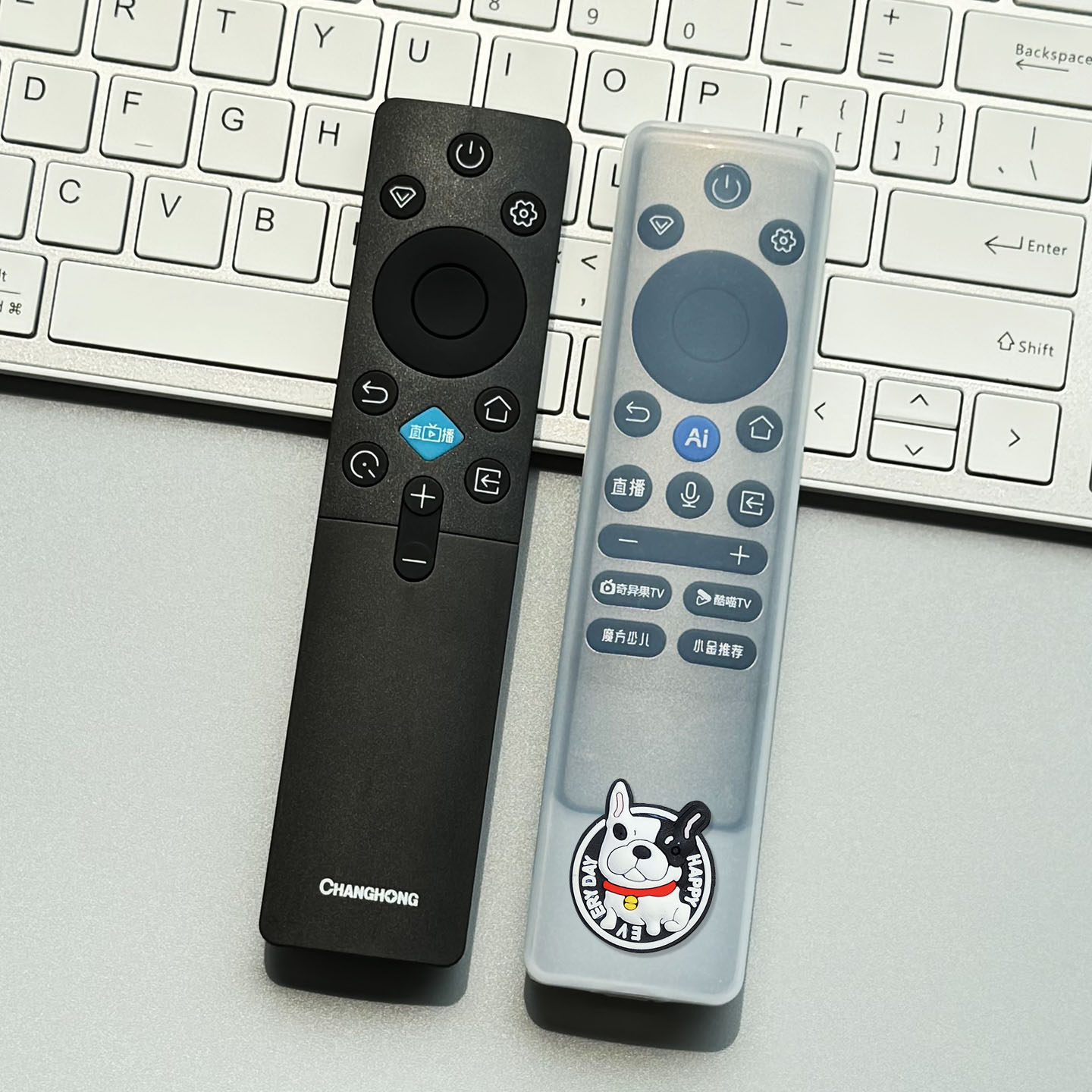 长虹电视遥控器保护套透明软硅胶套高清防尘防水套耐磨卡通防护套