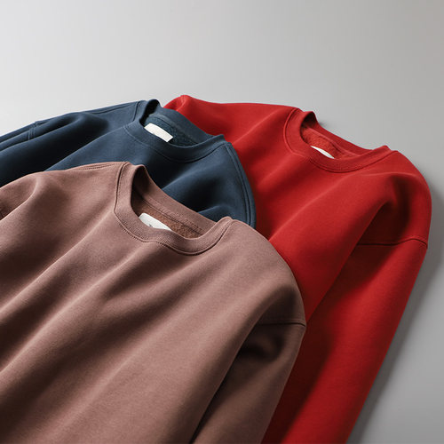 秋冬卫衣男加绒套头衫