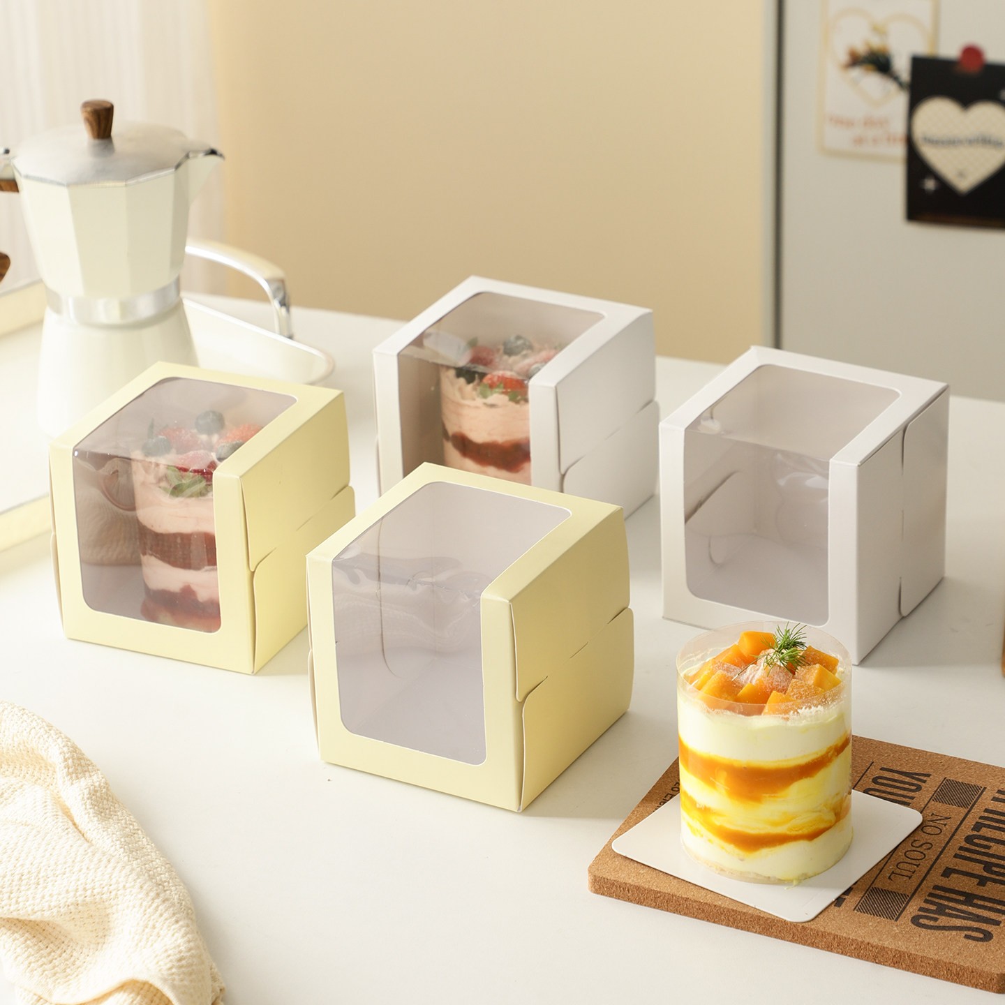 ins法式甜品蛋糕盒透明一次性23寸慕斯盒子包装盒开窗迷你打包盒,厨房/烹饪用具,点心包装盒/包装袋,淘宝优惠券,粉丝福利购,淘宝优惠卷