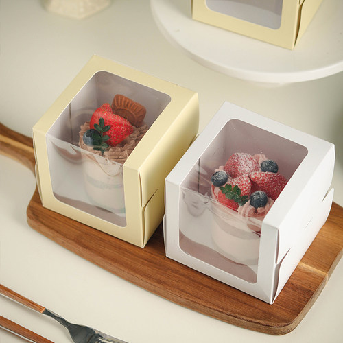 2/3寸开窗千层西点盒包装盒