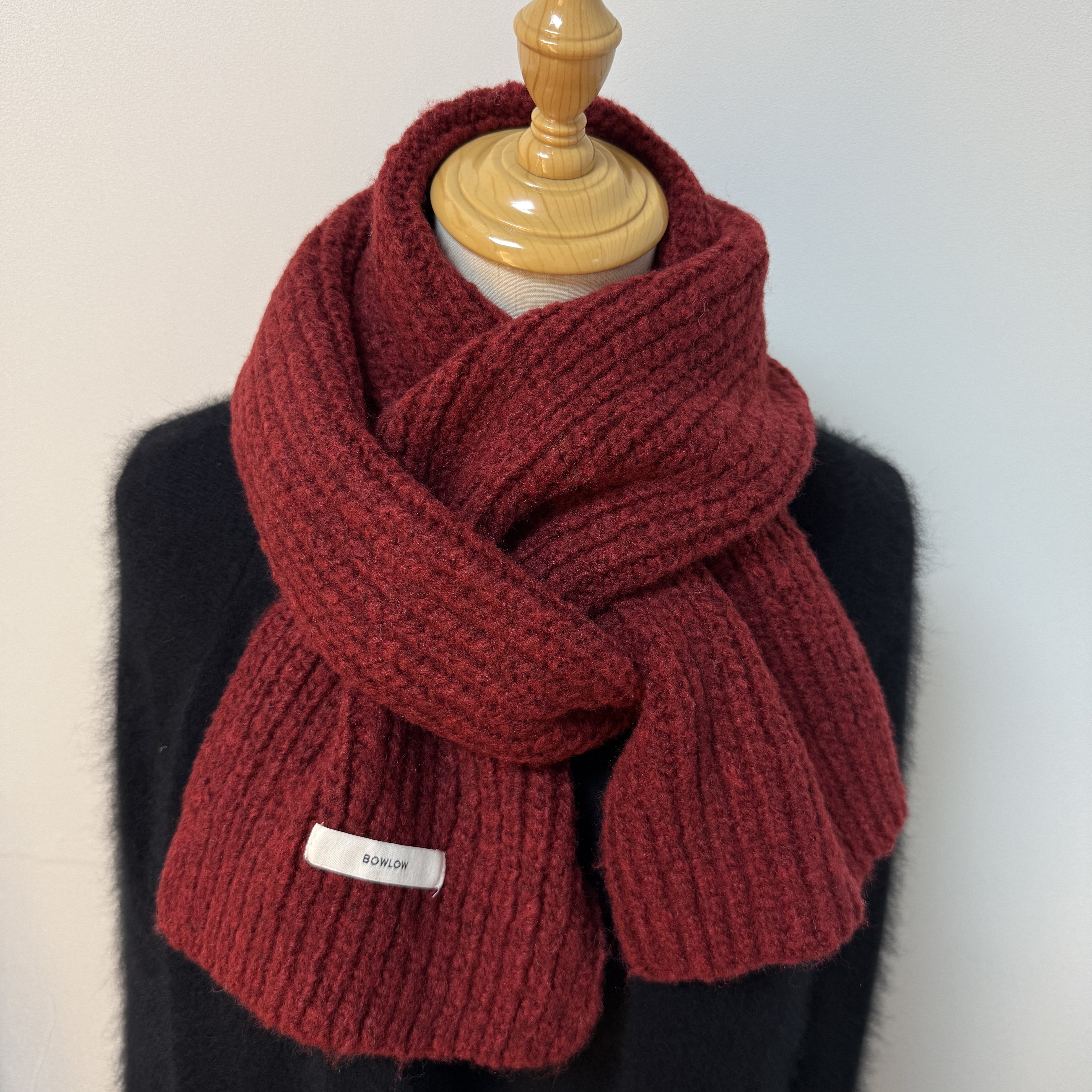 实物更好看系列～新年红羊毛针织围巾女冬季加厚保暖学生情侣围脖,服饰配件/皮带/帽子/围巾,围巾/丝巾/披肩,淘宝优惠券,粉丝福利购,淘宝优惠卷