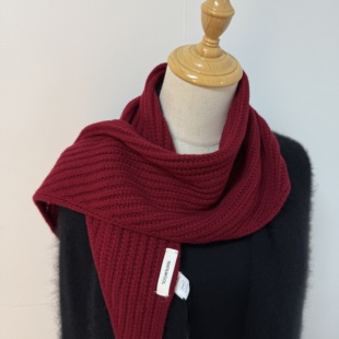 chao洋气～100%纯羊毛三角巾披肩女小仙女bi备冬季 加厚保暖围巾女