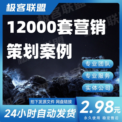 营销活动策划方案例市场推广促销设计公关策划案开业宣传设计模板