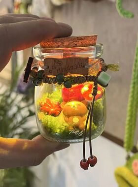 轻松熊玻璃罐diy材料包创意熊妹高级感小众微景观场景送朋友闺蜜