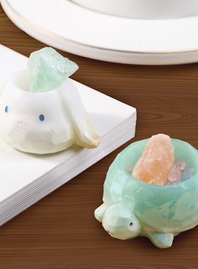 室内晶石摆件香薰石卧室香氛